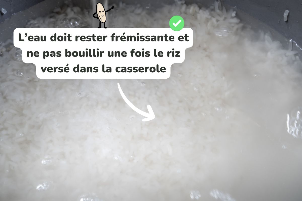 technique-cuisson-riz-casserole-eau-bouillante astuce pour cuire le riz dans de l'eau bouillante